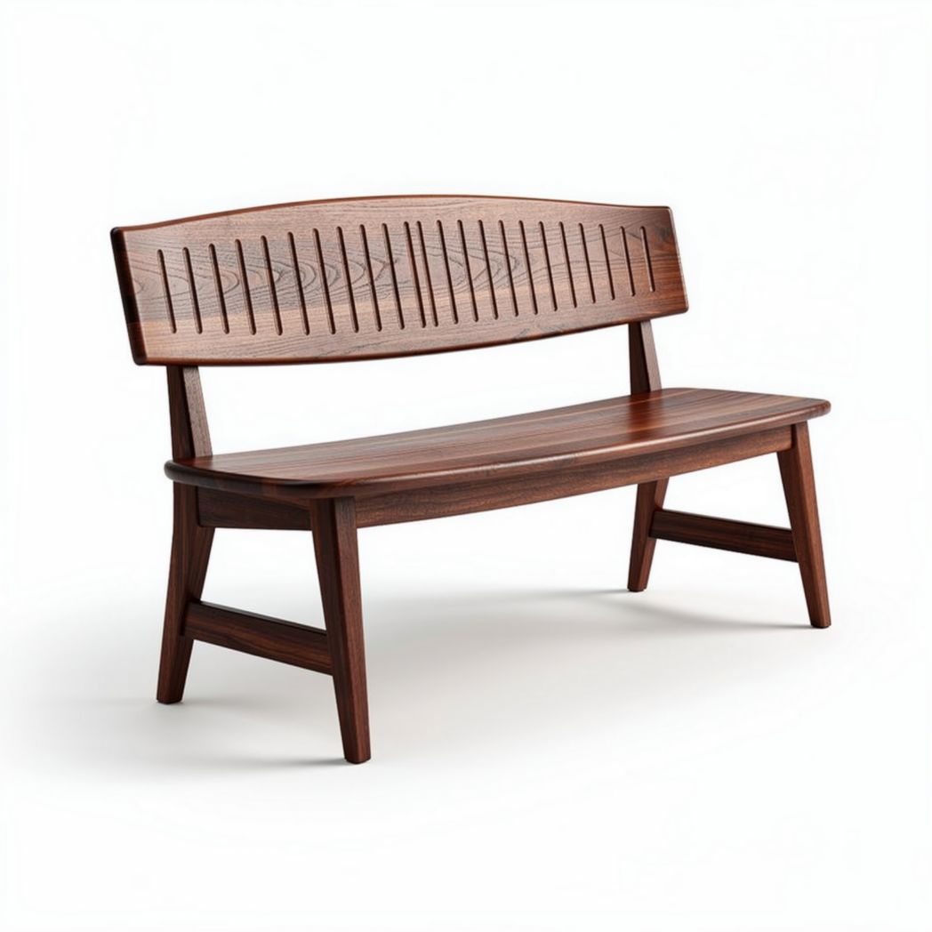Houten bank voor binnen en buiten gebruik 150 x 60 x 70cm bruin