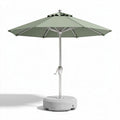 Parasoll met betonnen voet en aluminium steel 220 x 220 x 250cm groen